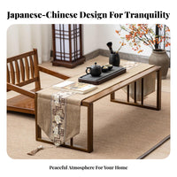 Space Saving Japanese Design Tea Table Versatile Use Tatami Floor Desk Rounded Safety Corners Low Profile Coffee Table Sturdy & Stable for Minimalists, Adults, Students, Bedroom, Bay Window, Living Room, Office