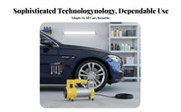 Portable Car Tire Pump 100W High Power Portable Tire Inflator Builtbuilt-in Inflator for Engineists, Enginecyclists, Nighttime, Outdoor, Garage