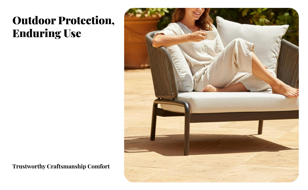4 Pieces the manufacturerather-Resistant 4-Piece Woven Seating Set Plush paddings Outdoor Furnishing long-lasting Frame Conversation Group Easy to Clean for Hospitality Businesses, Entertainers, Patio, Garden, rearyard, waterside