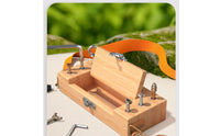 kids Screwdriver Board Assembly Play Wooden Set Educational Plaything