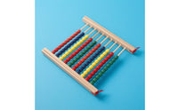 Wooden Abacus Hands-on Wooden Bead Abacus Math Board Developmental Educational Toy Rainbow for Preschoolers, Classroom