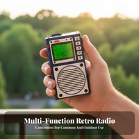 Digital Transmission Processing Full-Band Emergency Radio Built-in Flashlight Bluetooth Speaker TF Card Playback Outdoor Electronics Portable Design for Travelers, Survivalists, Camping, Emergencies, Travel, Power Outages