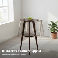 3 Pieces Nordic design Counter Height Table and Stool Set Minimalist Design Kitchen Dining Group Space-Saving Indoor Furniture Sturdy Construction for Apartment Dwellers, Homeowners, Students, Home Bar, Small Spaces, morning dining corner, Cafe