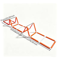 Textured Textured Surface Multifunctional Training Ladder Compact Storage Foldable Agility Ladder