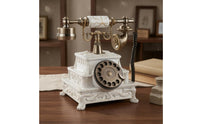 Audio Guestbook Phone Ornate Audio Guest Book Phone Retro Message Telephone Coiled Cord Voicemail Guest Book for Parties, Events