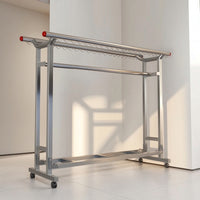Clothes Dehumidifying Rack Stainless Steel Laundry Dehumidifying Rack Foldable for Balcony