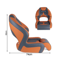 Marine Driver Seat Molded High Back Boat Seat Upholstered