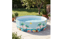 Collapsible Foldable Pool Portable Non-Inflatable Pool Easy Setup Space-Saving for Children, Toddlers, Families, Backyard, Garden, Patio