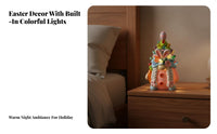 Ideal Gift Faceless Doll Lamp Whimsical Decor Easter Gnome Figurine Tabletop Centerpiece Easter Gnome Table Lamp Festive Atmosphere for Children, Bedroom