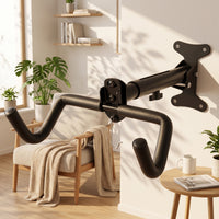 Bike Wall Mount Hanger Telescoping Bike Wall Mount Cycle Hanger with Adjustable Arm Space-Saving Retractable for Cyclists