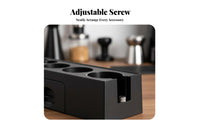 Space Saving Coffee Tamper Stand with Drawer Small Parts Storage Coffee Tamper Station Organizer Keeps Countertop Tidy for Home Baristas