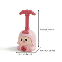 Press-to-Launch Balloon Powered Car with Pump Hands-on Balloon Powered Car Rounded Manual for Children, Toddlers, Indoor Games, Playroom