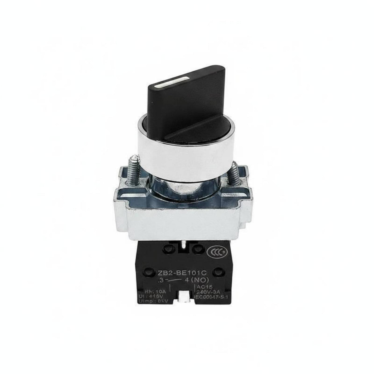 Multiple Positions 22 Mm Selector Switch Turn Control Rotary Knob Switch Easy Install Electrical Hardware Metal Housing for Industrial Equipment