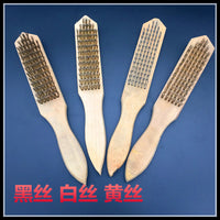 Wooden Handle Wire Brush for Rust Removal and Cleaning