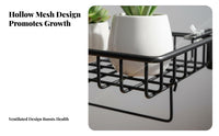 Railing Planter Basket Easy Installation Railing Plant Basket Weather-Resistant