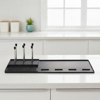 Silicone Mini Fridge Mat Easy to Clean Mini Fridge Drip Tray Silicone Mat with Raised Edges for Office, Coffee Station