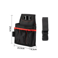 Tool Waist Bag with Belt Compact Tool Pouch with Belt Multi-Pocket Hands-Hands-Available for Electricians, Home Repairs