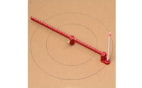 Engraved Scale Adjustable Circle Ruler Metric and Imperial Circle Drawing Ruler Aluminum Alloy Woodworking Compass Knurled Knobs for Workshop
