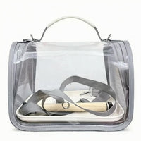 Ventilated Mesh Pet Carrier Backpack Zippered Openings Carrier Backpack