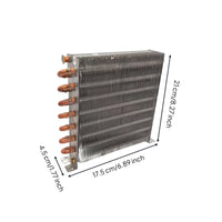 Finned Refrigerator Condenser Coil Copper Condenser with Aluminum Fins Compact Heat Exchanger Easy to Install for Technicians