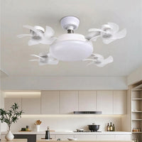 Ceiling Fan Light with Wireless Control Screw Base Fixture Low-Noise for Bedroom