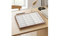 Eyeglasses Display Tray Divided Eyewear Display Tray Shielded for Dresser Tops
