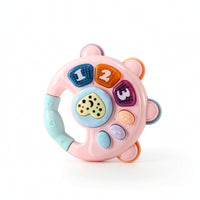 Handheld Baby Hand Bell Colorful Early Learning Toy Infant-Friendly Toy with Easy-Grip Handle Safe for Travel, Car Seat