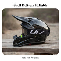 Full-Coverage Motocross Helmet High-Strength Shell Full Face Motocross Helmet Impact Resistant Action Sports Headwear for Men, Women