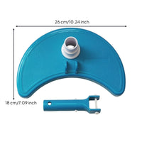 Crescent Pool Vacuum Head Manual Pool Vacuum Head with Hose Connector Compact Slim