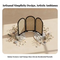 Chinese Design Desktop Screen Elegant Accent Piece Vintage Tabletop Screen