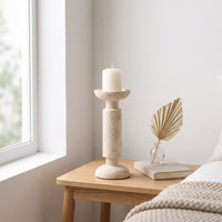 Travertine Candle Holder Current Mineral Candle Holder Decorative Decor for Tabletop