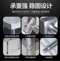 加厚不锈钢工作台拆装防潮垫高架厨房增高矮支架台子商用落地底座