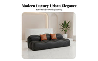 Wavyrear Sectional Italian design Sofa Light Luxury Living Room Furniture for Interior Designers, Business Owners, Reception Area, spa establishment, Lobby