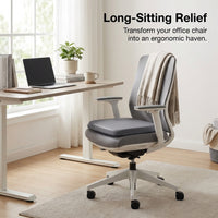 Memory Foam Seat Cushion for Long Sitting Periods, Office Chair Cushion for Pressure Relief, Ergonomic Seat Cushion for Home Use