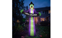 Spooky Halloween Inflatable Witch Scary Inflatable Witch Decoration Tall Sturdy for Yard, Lawn