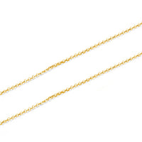 304 Stainless Steel O-Chain Necklace for Couples, Gold Plated