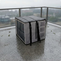 Adjustable Buckle Straps Window Air Conditioner Cover Oxford Cloth Window Air Conditioning Cover Box-Shaped Home Protection