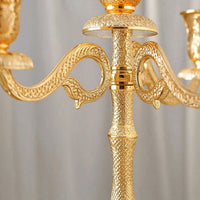 Pedestal Candle Holder Ornate Tabletop Candle Holder Metal Candlestick Cutout Decor Decorative for Decorators, Dinner Table