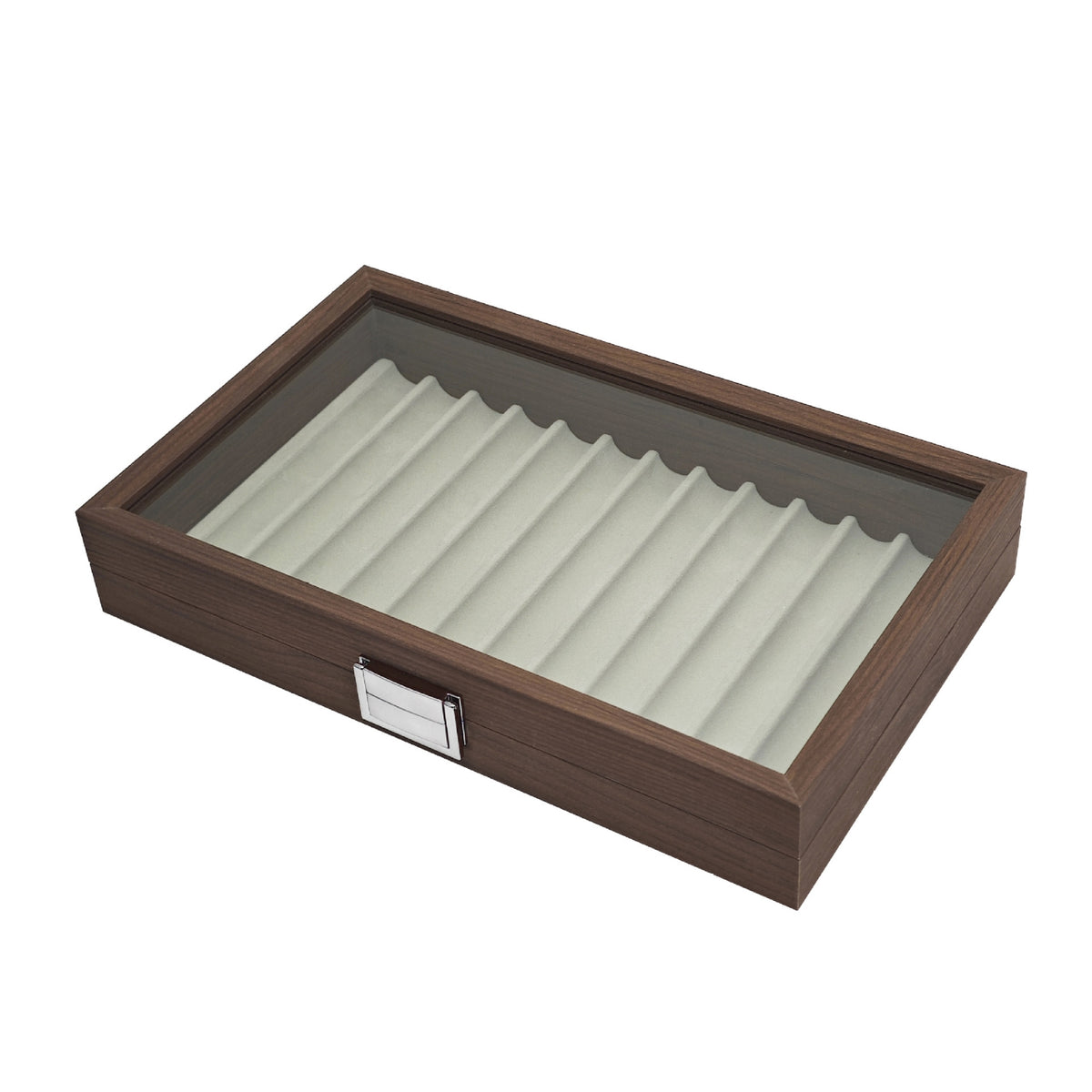 Pen Display Box 12-Slot Pen Storage Box Transparent for Desktop