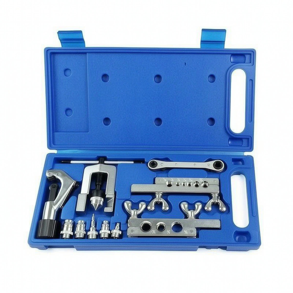 Portable Flaring Tool Kit Compact Flaring Tool with Case Heavy-Duty Tube Expander Kit Fast for Refrigeration Repair