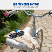 Summer Ice Silk Arm Sleeves, Bowknot Ballet Style, Breathable Sun Protection, Women's Accessory