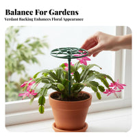 Round-top Shaping Tool Peacock-Tail Plant Frame Prevents Drooping aviary-inspiredand design Plant Holder holders Climbing Plants Gardening Supply Grow-Through holder for Gardeners, Hobbyists, Homeowners, Balcony, Indoors, Garden, Holiday Decorating