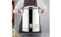 Stainless Steel Thermal Container Leak-Resistant Closure Hot and Cold Beverage Barrel Insulated Beverage Dispenser Leakproof