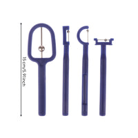 4 Pieces Oral Exercise Tool Safe Oral Muscle Exercise Tool Oral Exercise Tool Long-Lasting Oral Muscle Exerciser Blue