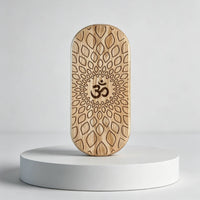 2 Pieces Mindful Movement Foot Board Wooden Meditation Foot Board Fitness Tool Rounded Rectangular Multi-Use