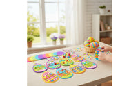 Easy to Decorate Foam Easter Egg Craft Kit Colorful Easter Egg Decorating Kit Creative Fun for Classroom