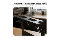 Multi-Functional Design Coffee Portafilter Stand Universal Compatibility 51/53/58mm Portafilter Holder Rack Anti-Slip Pads Coffee Maker Accessories Rack Stable Base for Home Baristas, Cafe, Kitchen Countertop
