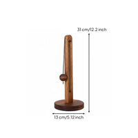 Solid Wood Paper Towel Dispenser Space Saving Wooden Paper Towel Holder