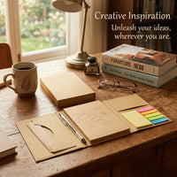Sticky Notes Set Multi Function Pads for Students Office Use, 70 Sheets per Work Combo