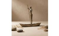 Rowing Ornament Cast Aluminum Rowing Boat Ornament House Decoration